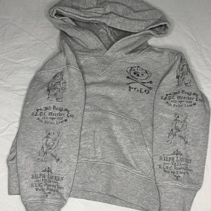 Polo Ralph Lauren bear print toddler boy 2t hoodie